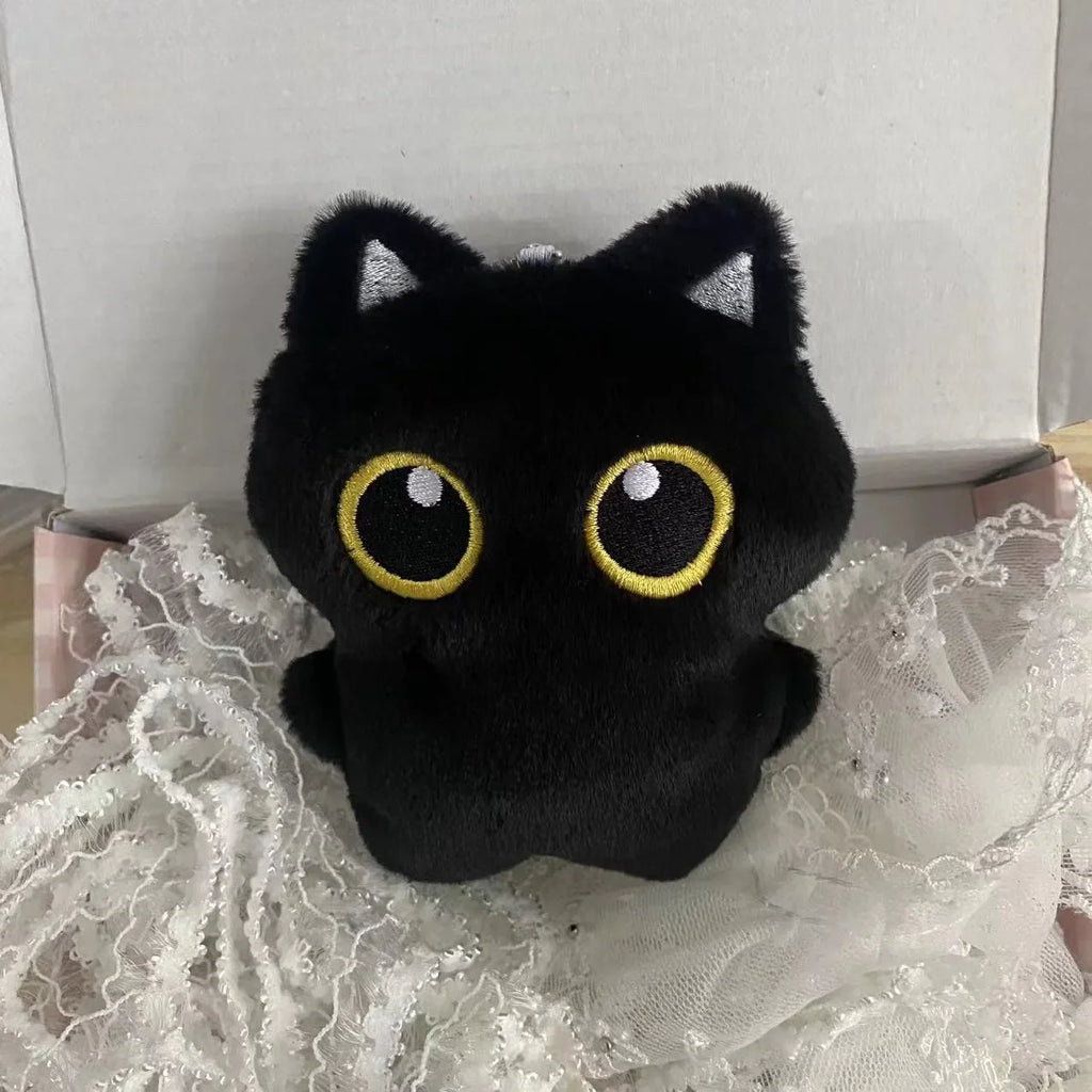 Black Cat Plush Keychain