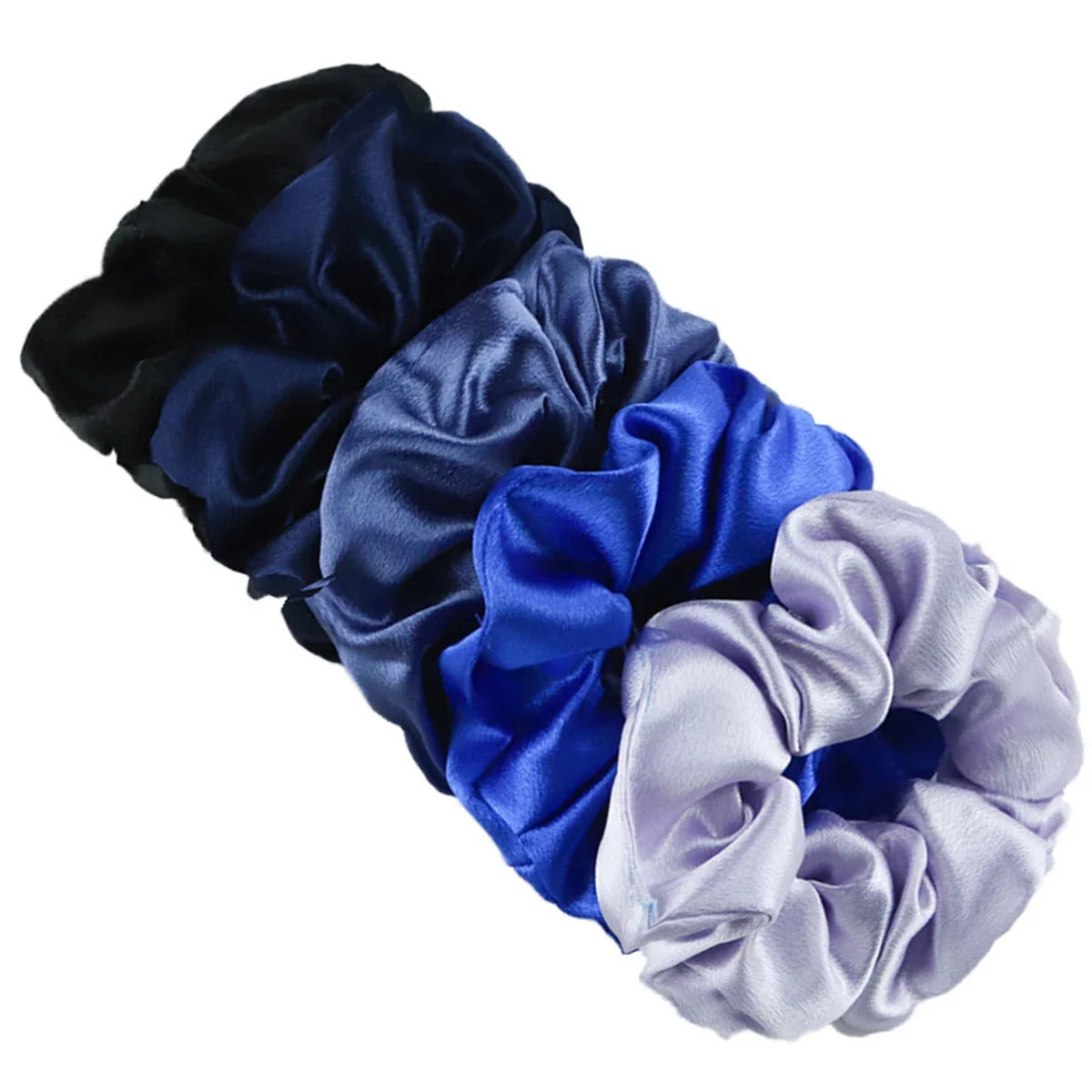 Satin Hair Scrunchies Set – Multiple Pack Sizes