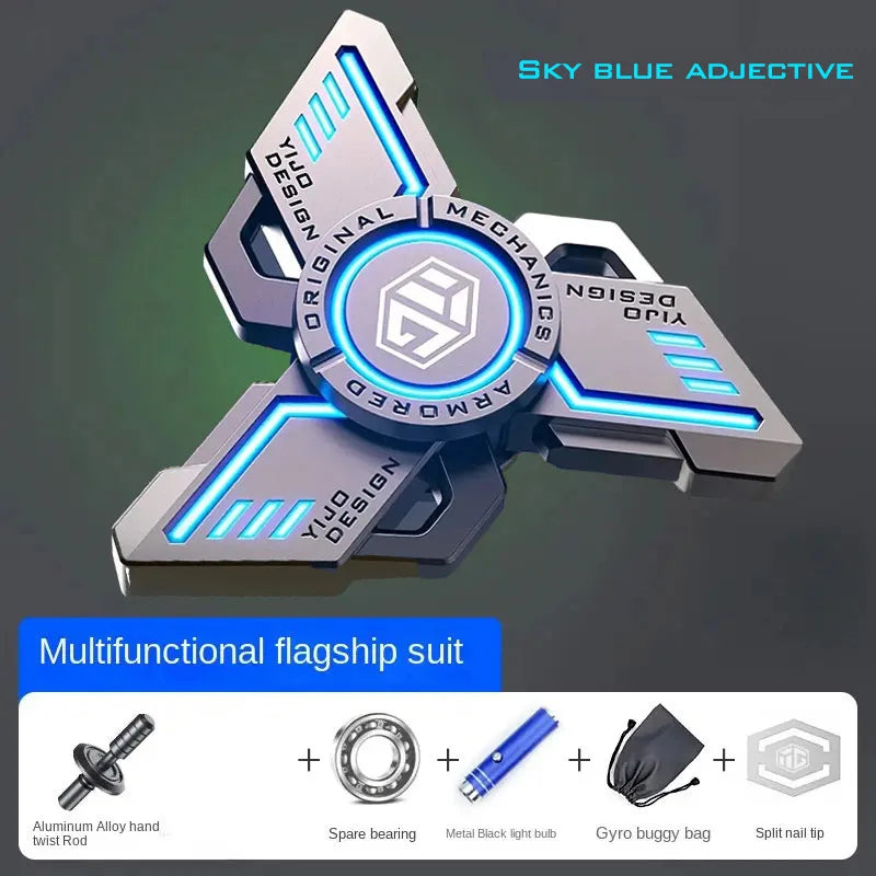 Glow-in-the-Dark Metal Fidget Spinner