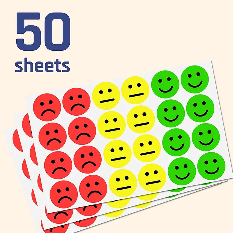 Smiley Face Reward Stickers – 120 to 1,200 Pieces