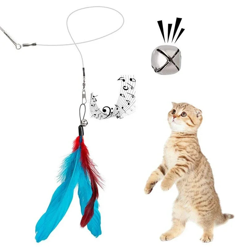 Cat Feather Teaser Toys – 11-Piece Set