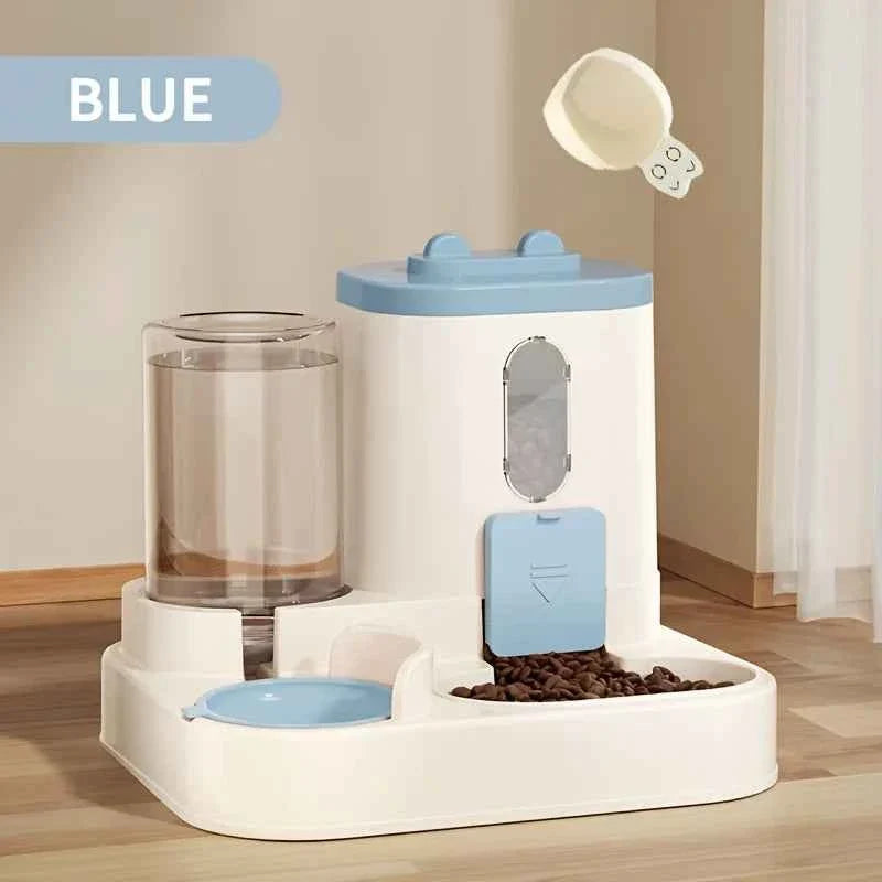 Automatic Pet Food and Water Dispenser – 2-in-1