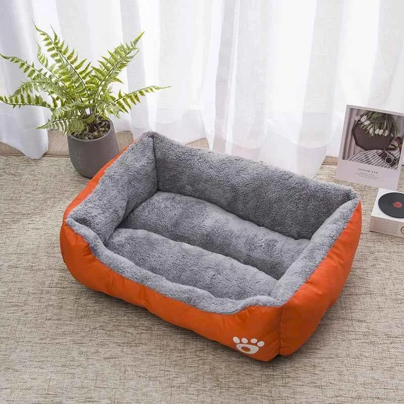 Plaid Winter Pet Bed for Cats and Dogs