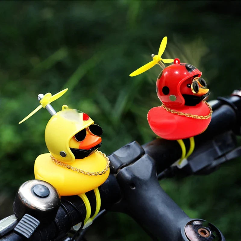 Decorative Yellow Duck Motorcycle Helmet Pendant