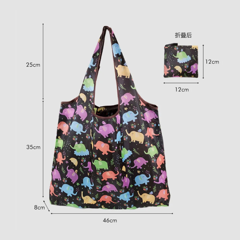 Large Reusable Folding Shopping Tote Bag