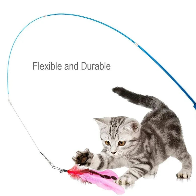 Cat Feather Teaser Toys – 11-Piece Set