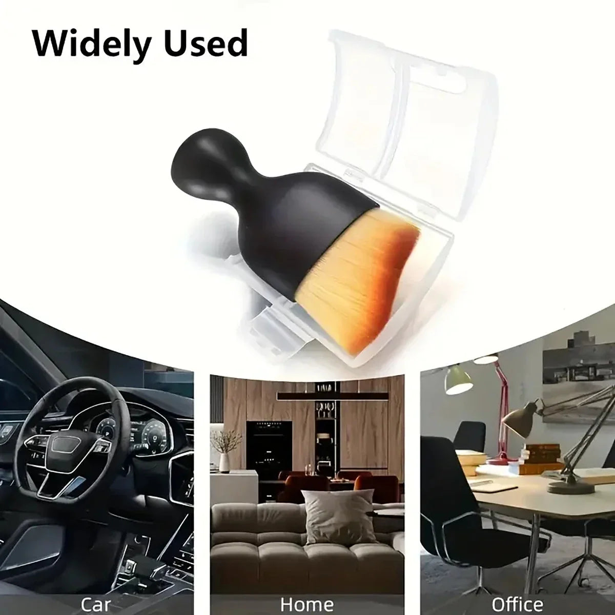 Soft-Bristle Car Interior Detailing Brush Set