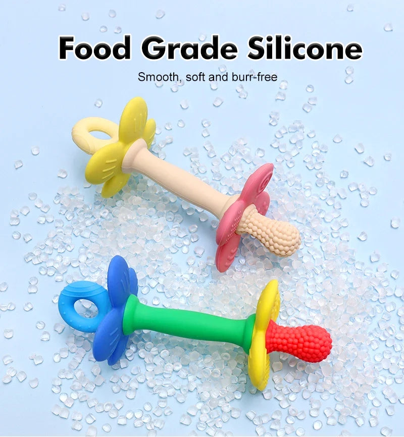 BPA-Free Silicone Flower Baby Teether