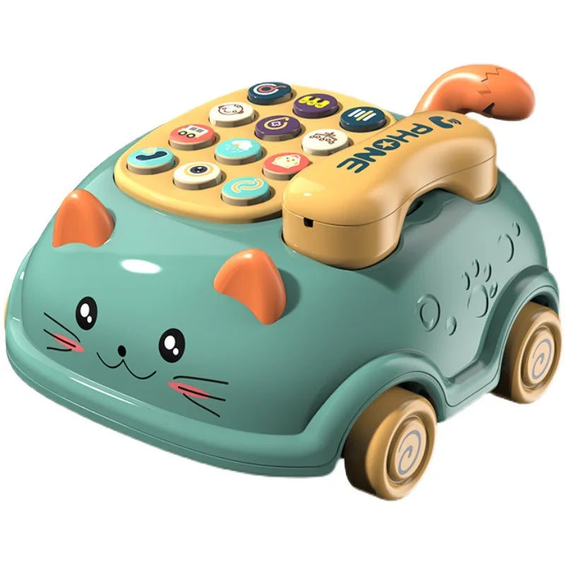 Interactive Baby Storytelling Toy Phone with Lights and Music