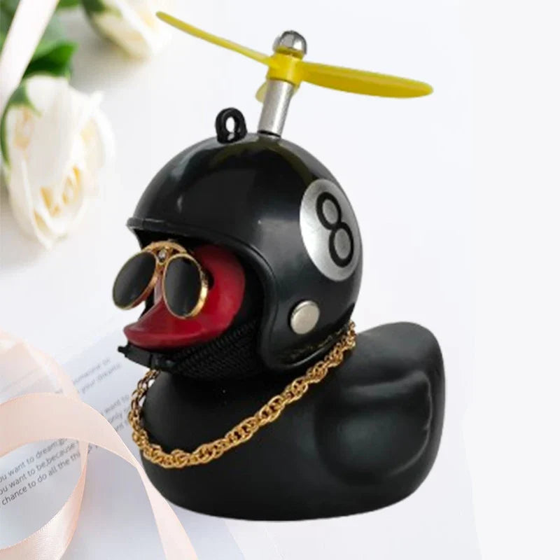 Decorative Yellow Duck Motorcycle Helmet Pendant