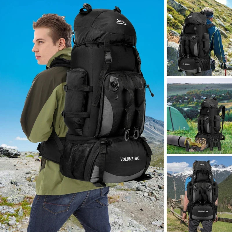 90 L Waterproof Hiking and Camping Backpack