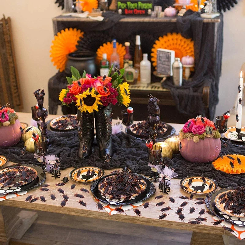 Fake Halloween Insect Props – 12 or 48 Pieces