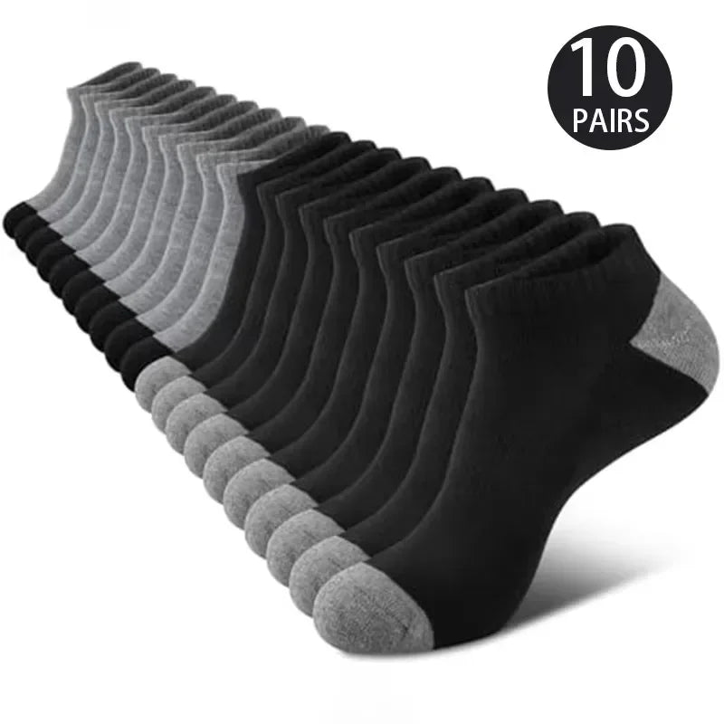 Breathable Low-Cut Socks – 10 Pairs