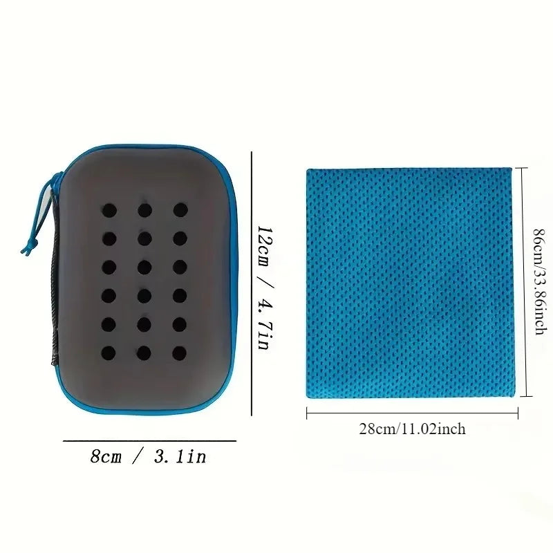 Instant Cooling Sports Towel with Storage Case