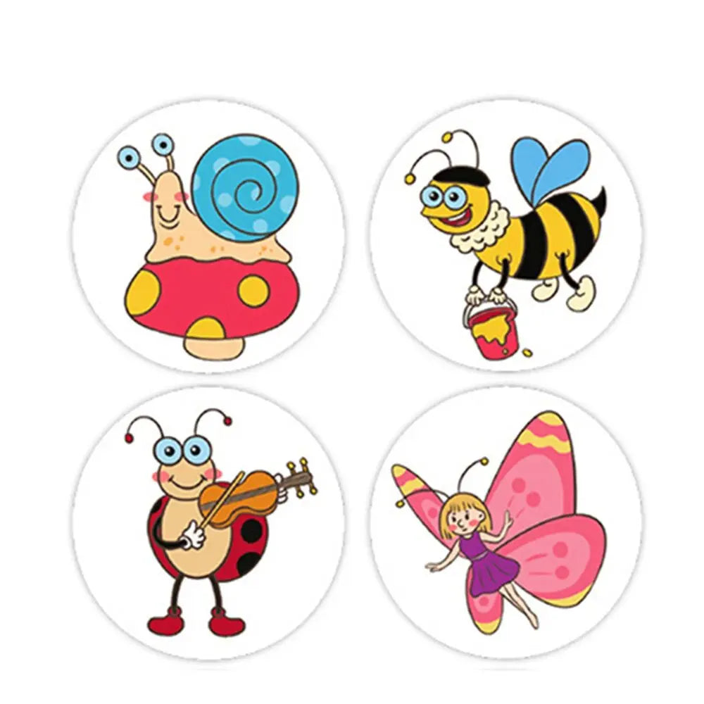 Cartoon Animal Reward Stickers – 100 to 500 Pieces