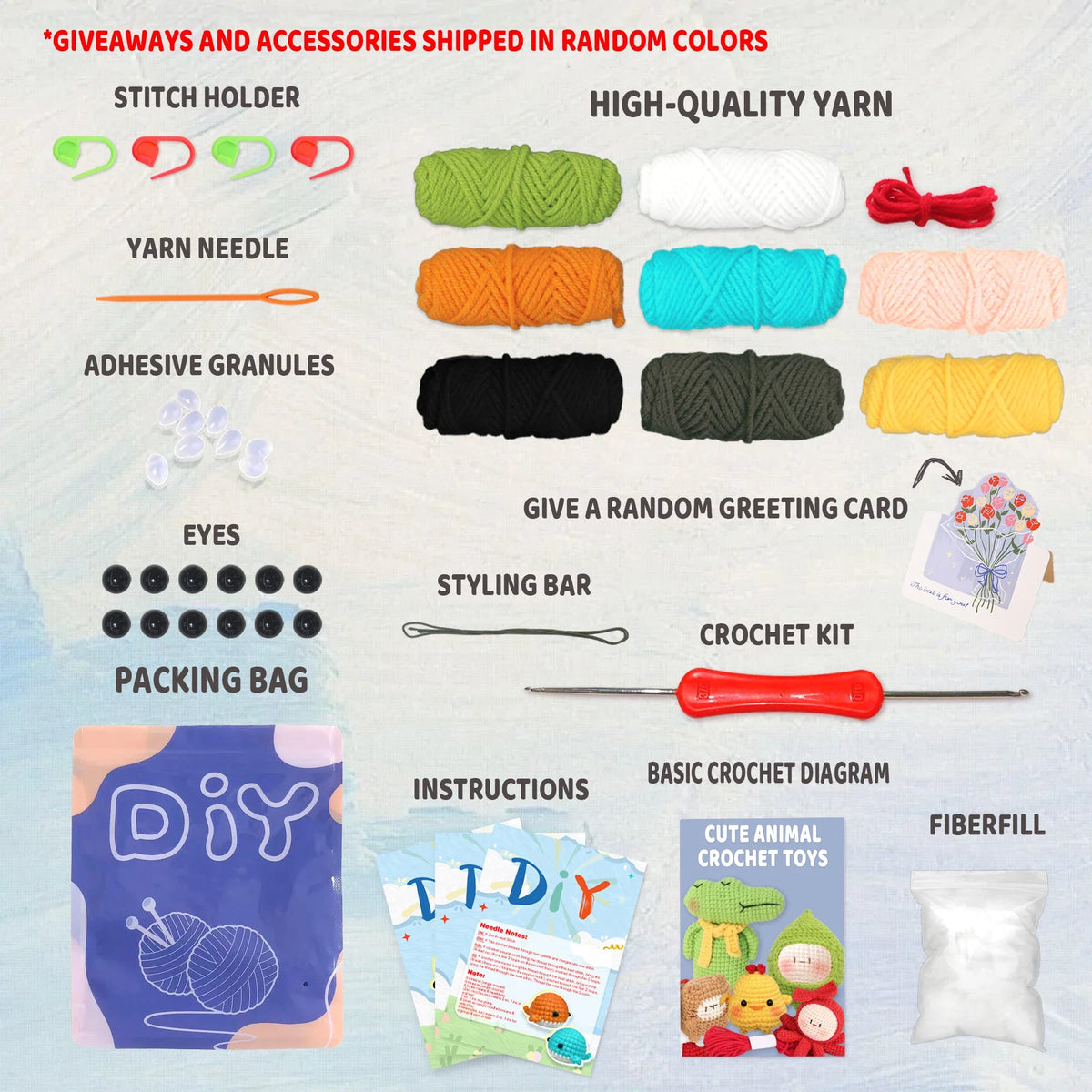 Beginner Crochet Starter Kit with Step-by-Step Instructions
