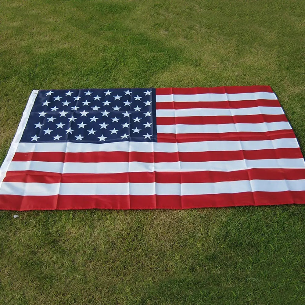 Waterproof Embroidered American Flag – 90 × 150 cm