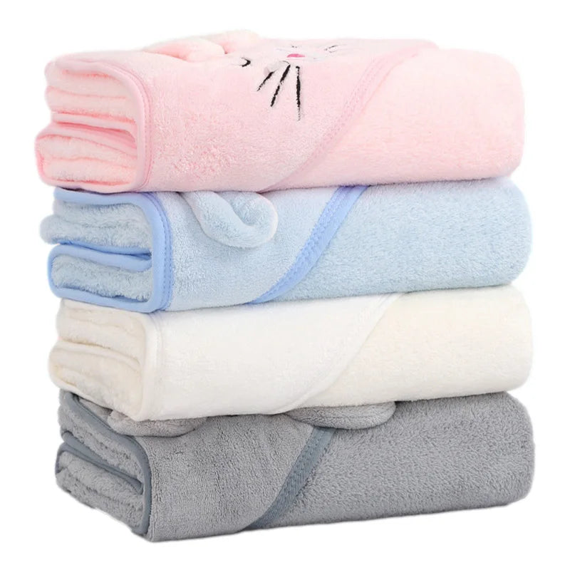 Hooded Cartoon Animal Baby Bath Towel