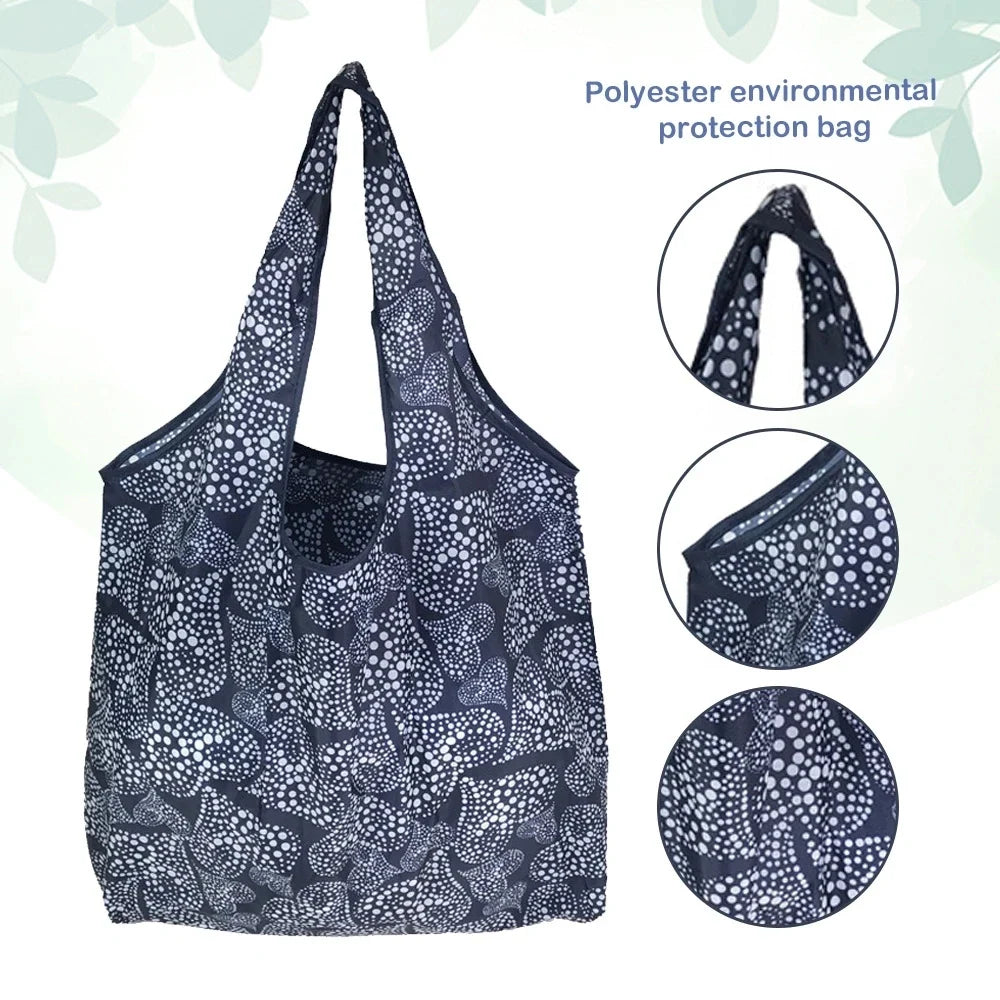 Large Reusable Folding Shopping Tote Bag