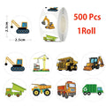 Construction Truck Stickers – 500 or 1,000 Pieces