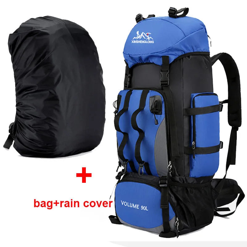 90 L Waterproof Hiking and Camping Backpack