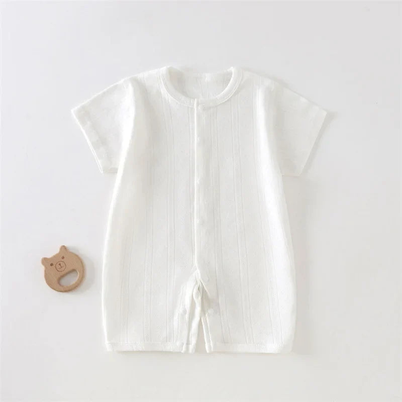Breathable Short-Sleeve Baby Jumpsuit