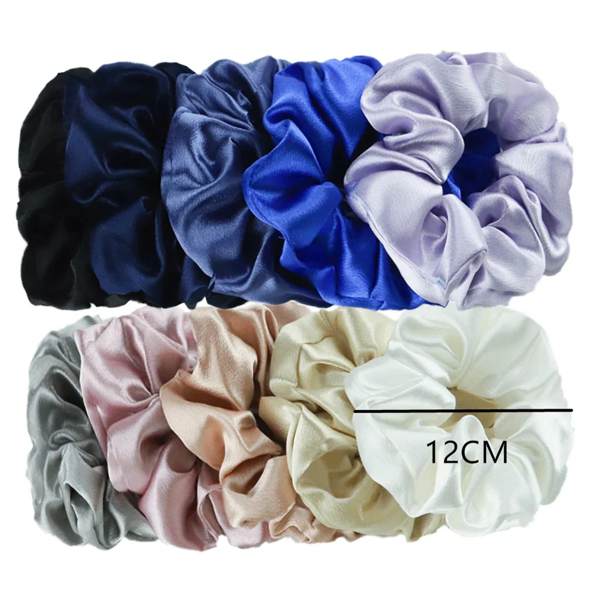 Satin Hair Scrunchies Set – Multiple Pack Sizes