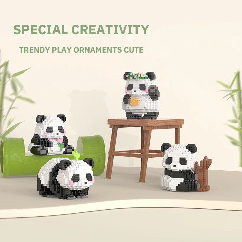 Mini Panda Building Block Kit