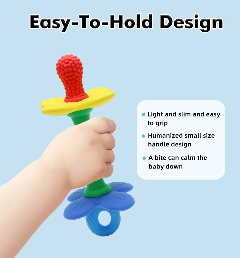 BPA-Free Silicone Flower Baby Teether