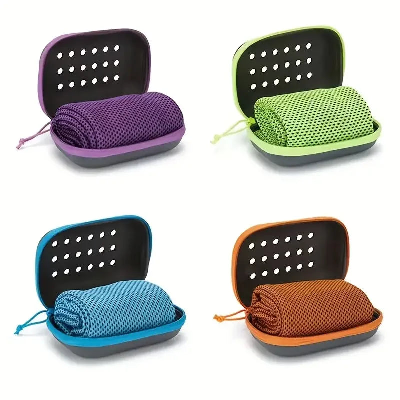 Instant Cooling Sports Towel with Storage Case