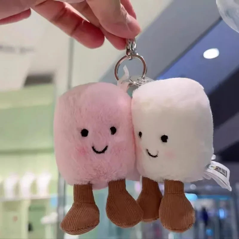 Two-Tone Cat Plush Keychain