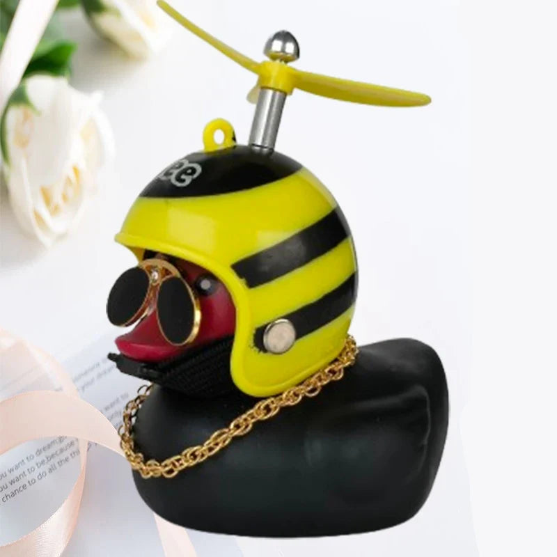 Decorative Yellow Duck Motorcycle Helmet Pendant