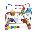 Wooden Bead Maze Roller Coaster Toy for Preschoolers