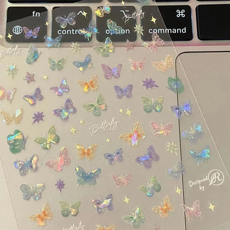 Butterfly Nail Art Stickers – 1 or 5 Sheets