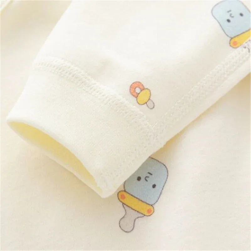 Printed Cotton Newborn Baby Romper – 0–6 Months