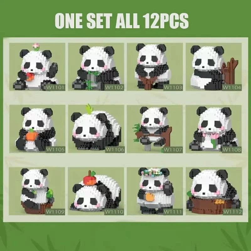 Mini Panda Building Block Kit