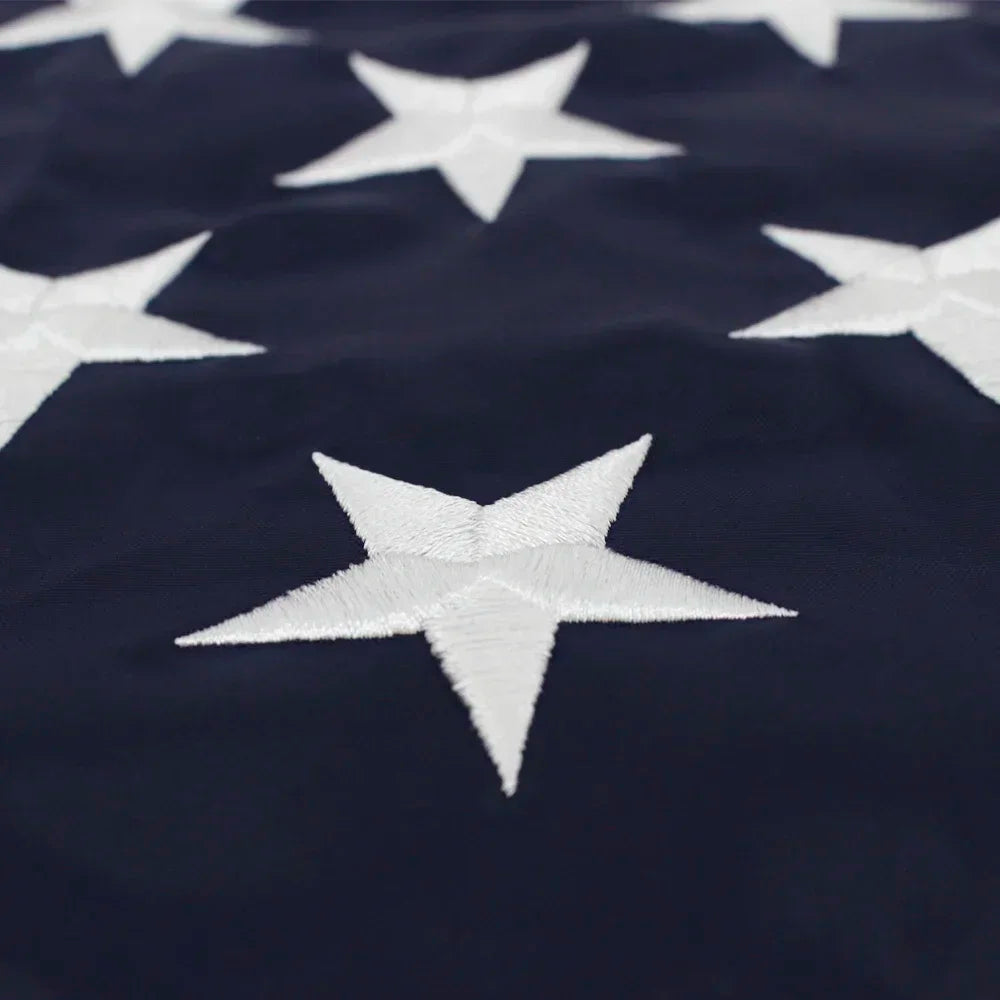 Heavy Duty US 3x5 Feet Waterproof Nylon Embroidered Stars Sewn Stripes USA American Flag Embroidery