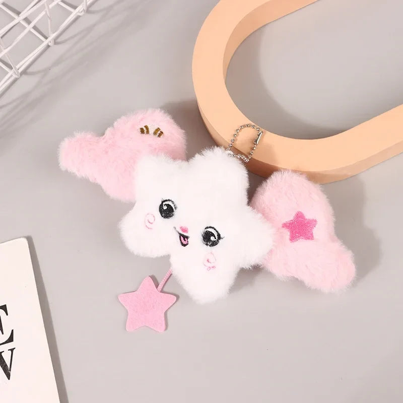 Plush Star Pendant Keychain