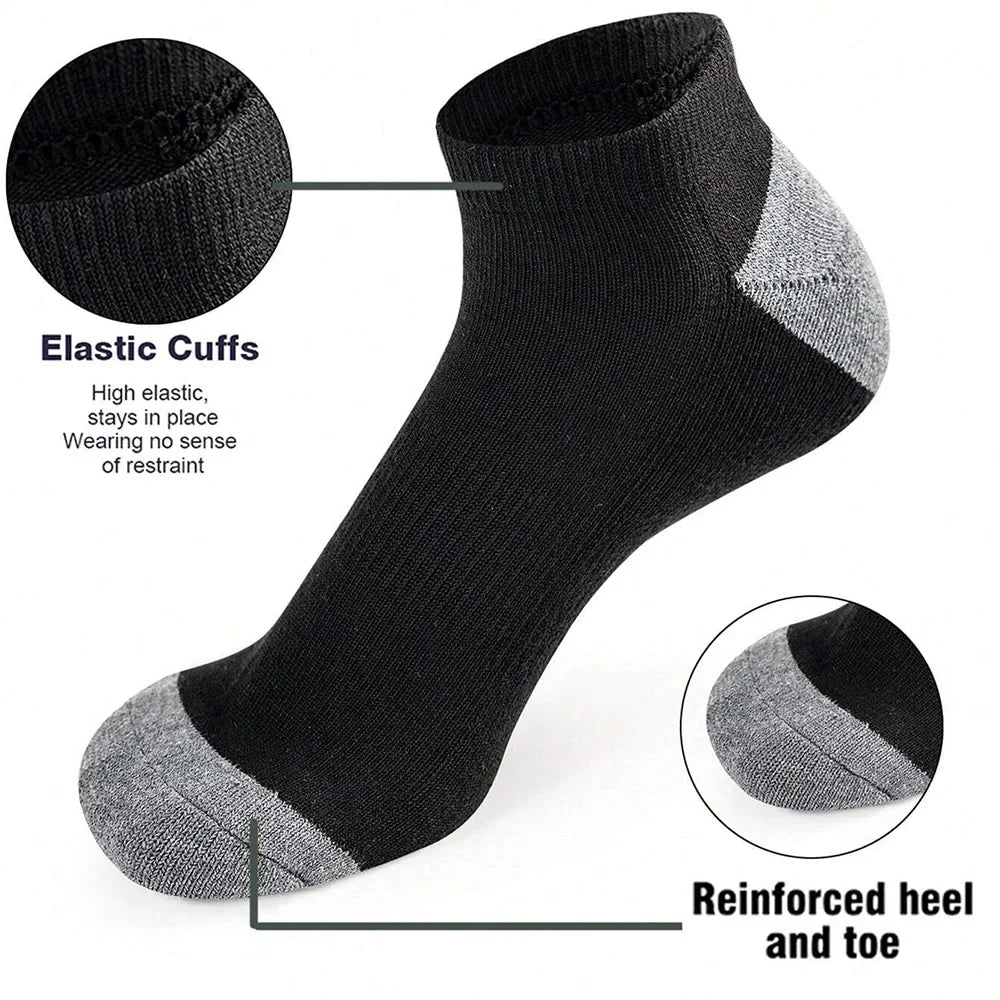 Breathable Low-Cut Socks – 10 Pairs