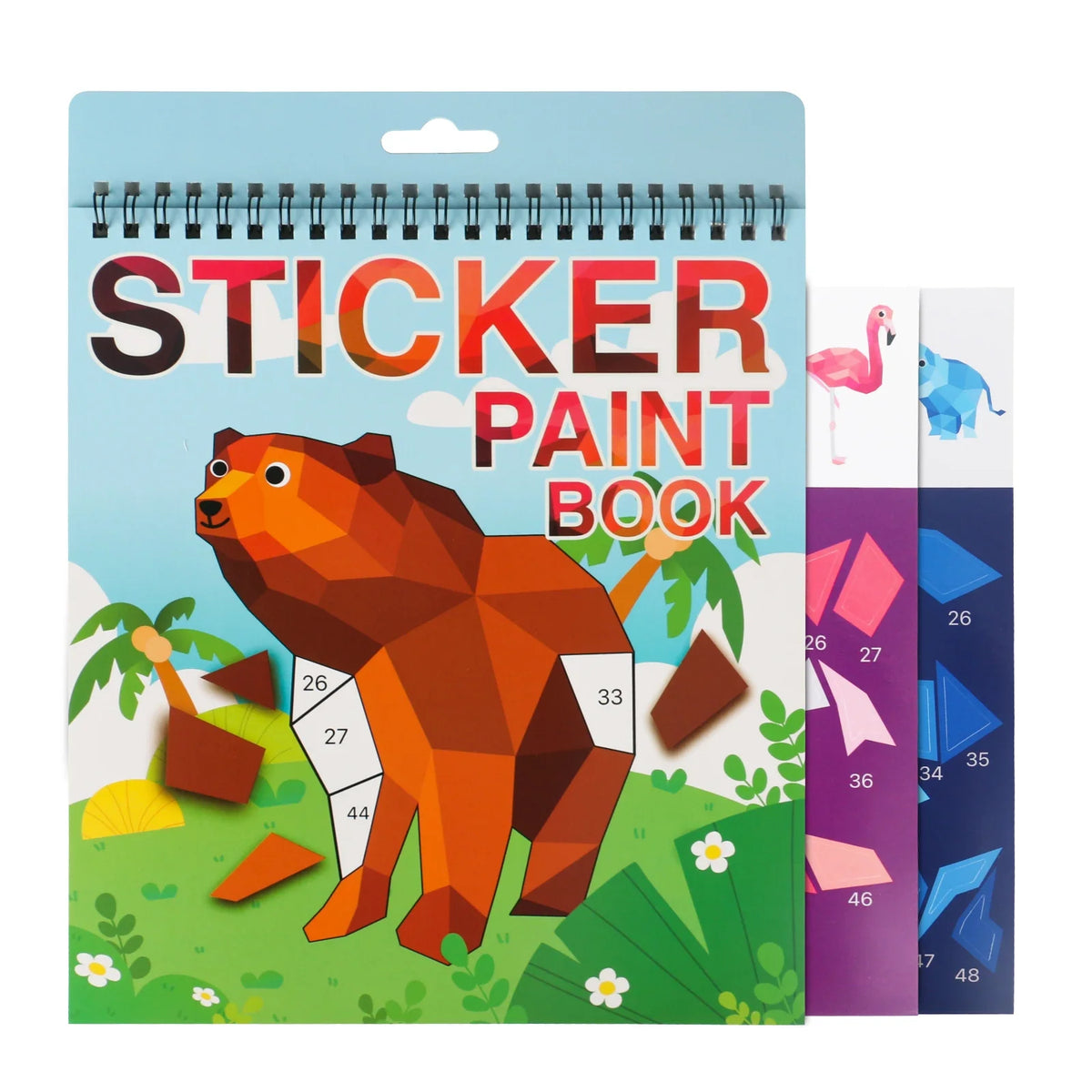 Sticker-by-Number Activity Book for Kids Ages 4–8