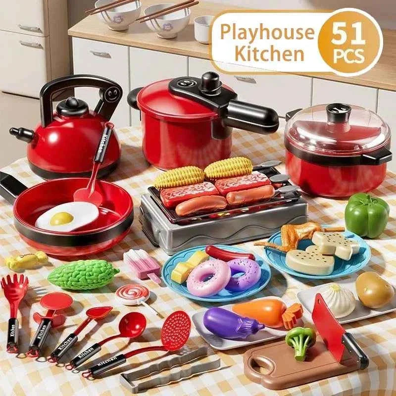 Kids’ Pretend-Play Kitchen Cooking Set