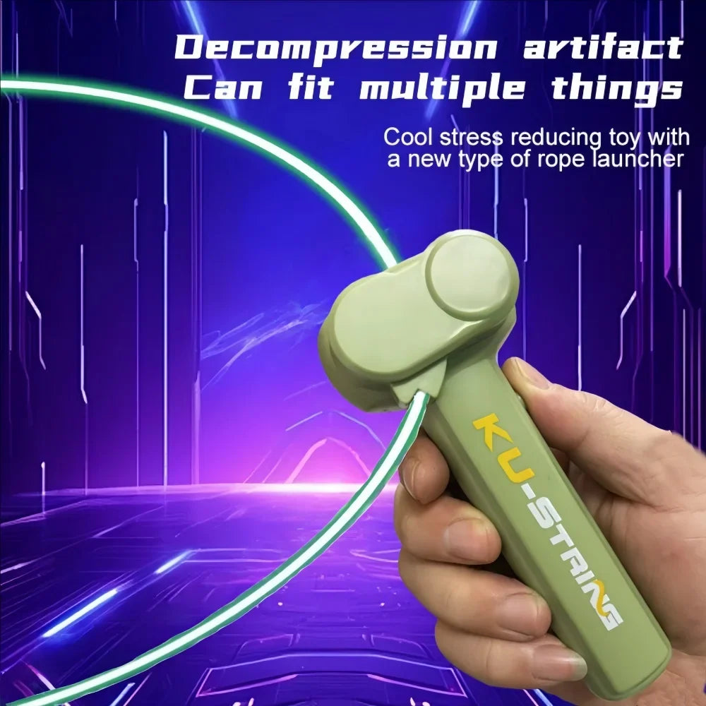 Glow-in-the-dark fun electric rope thruster children's outdoor new exotic decompression toys Creative toys for cats and pets