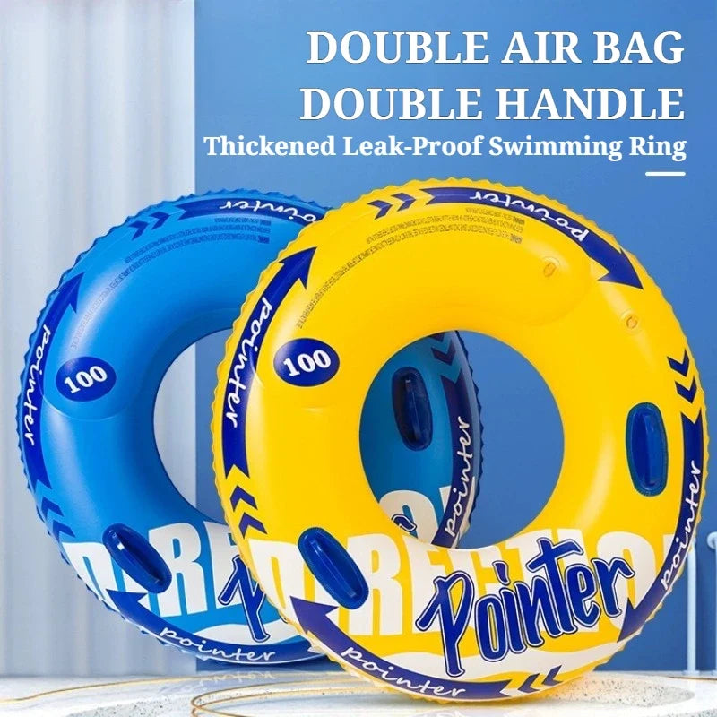 Inflatable Double-Chamber Swimming Ring