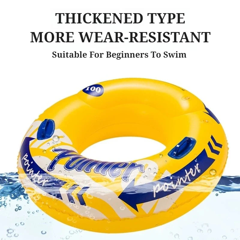 Inflatable Double-Chamber Swimming Ring