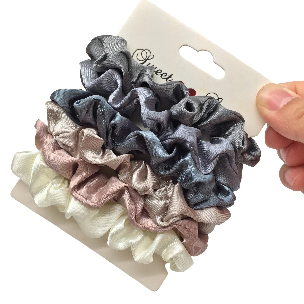 Satin Scrunchies Set – 3, 5 or 6 Pieces