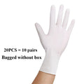 White Nitrile Disposable Gloves – Powder-Free, Multiple Pack Sizes
