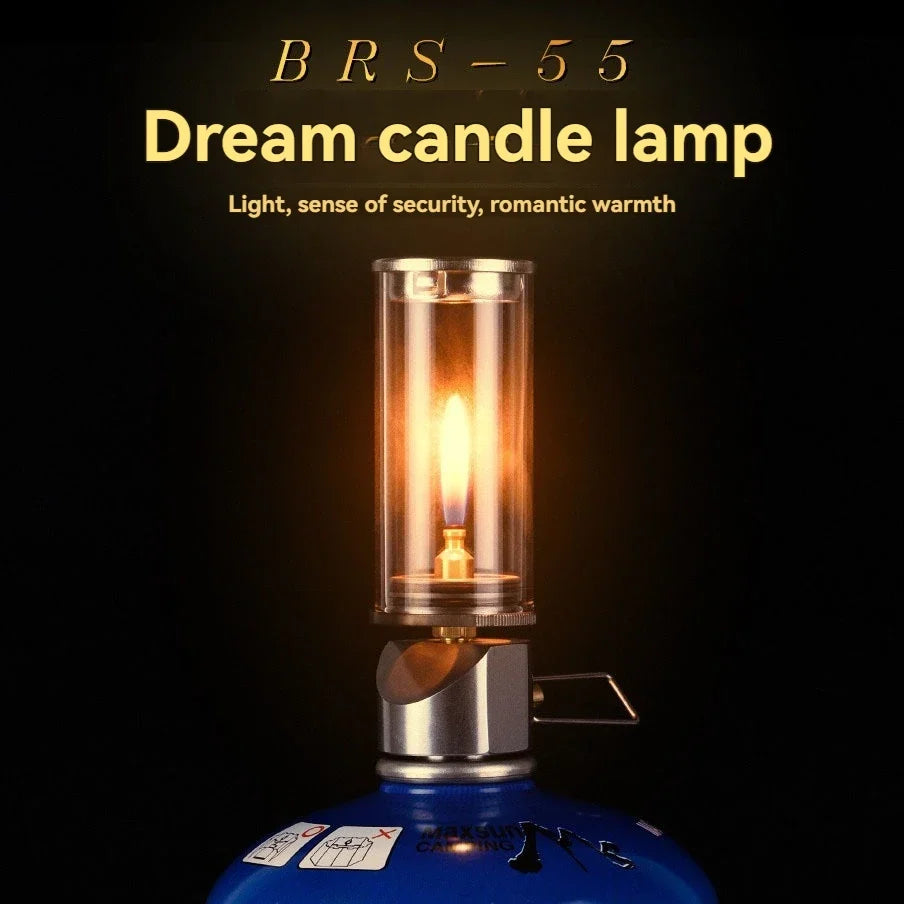 Portable Camping Lantern with Candle-Style Light