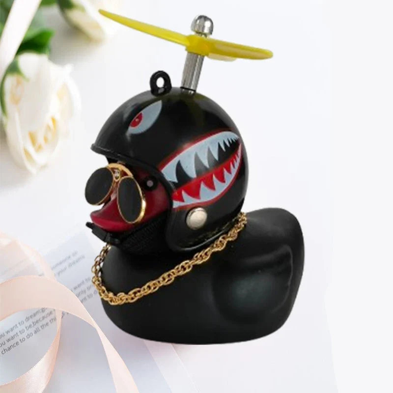 Decorative Yellow Duck Motorcycle Helmet Pendant