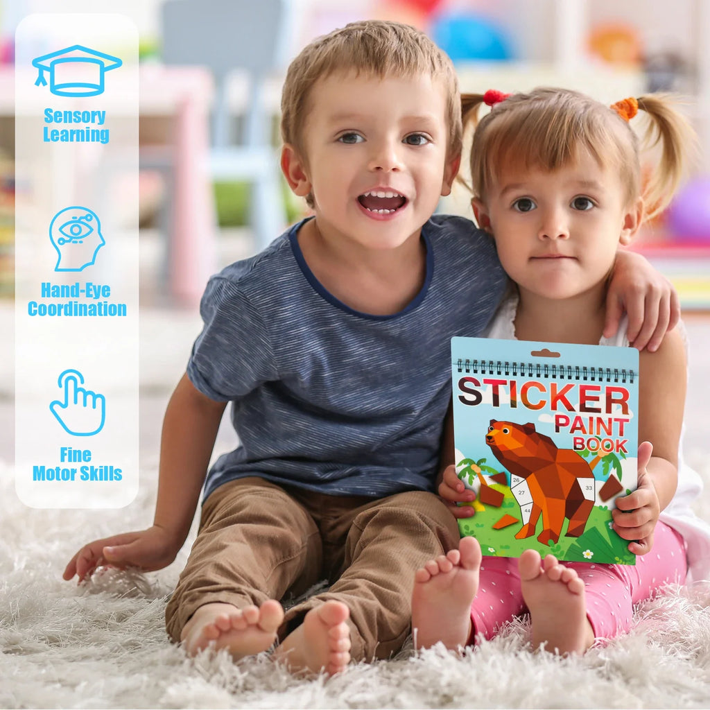Sticker-by-Number Activity Book for Kids Ages 4–8