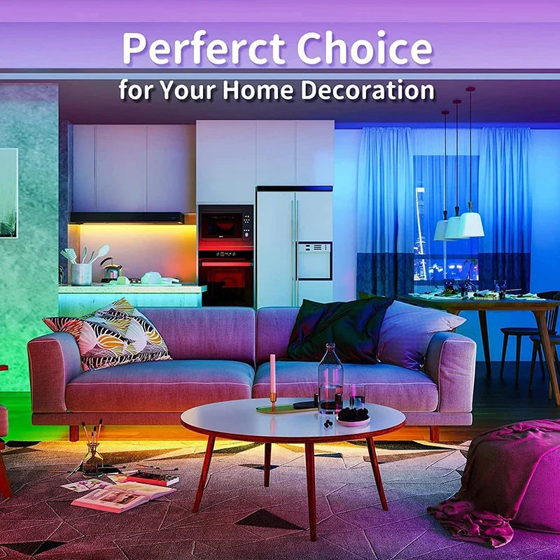 5 m USB RGB LED Strip Lights with 24-Key Remote